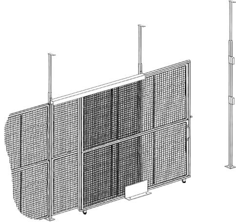 Partitions Gates Tunnel Assembly