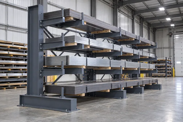 Cantilever Racks for Sheet Material: Supports, Overlays and Access