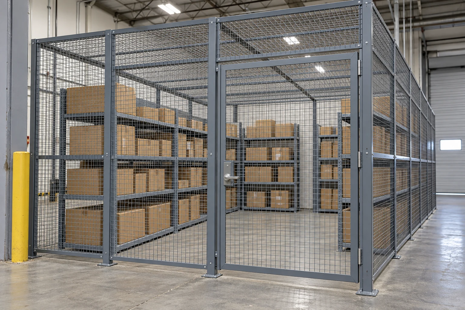 Conceptual secured-storage enclosure; the regulated project needs its own reviewed specification. Conceptual visualization; the specialized project requires its own reviewed specification.