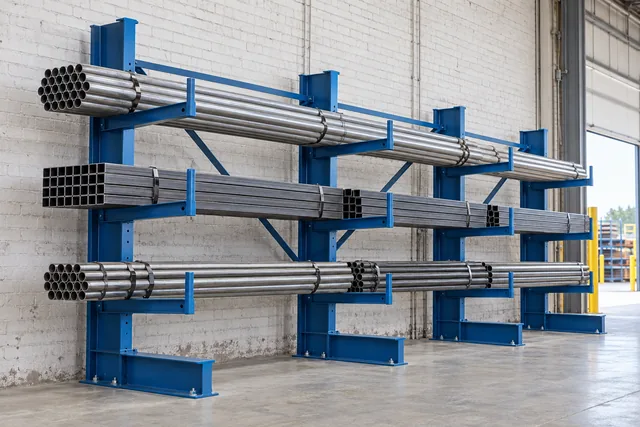 Industrial Pipe Storage Racks: Cantilever Planning for Tube and Bar