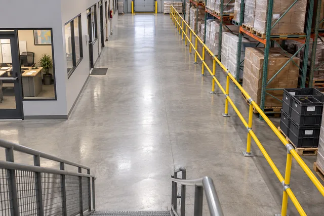 Pedestrian Safety Barriers: Planning Warehouse Walking Routes