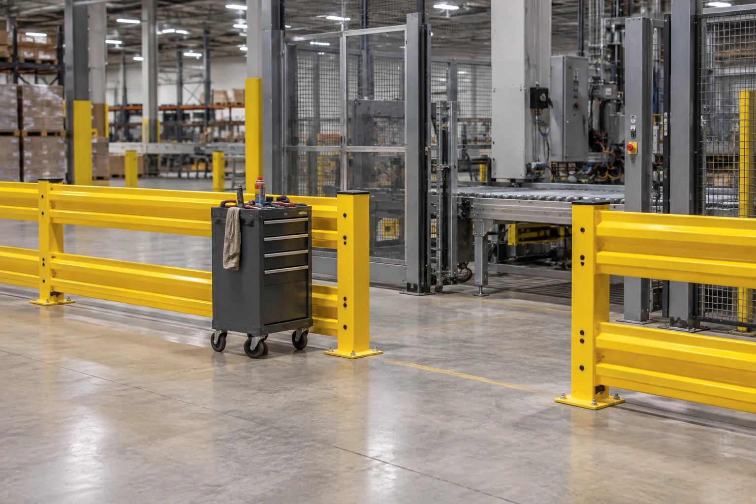Maintenance access needs space for both tools and equipment.