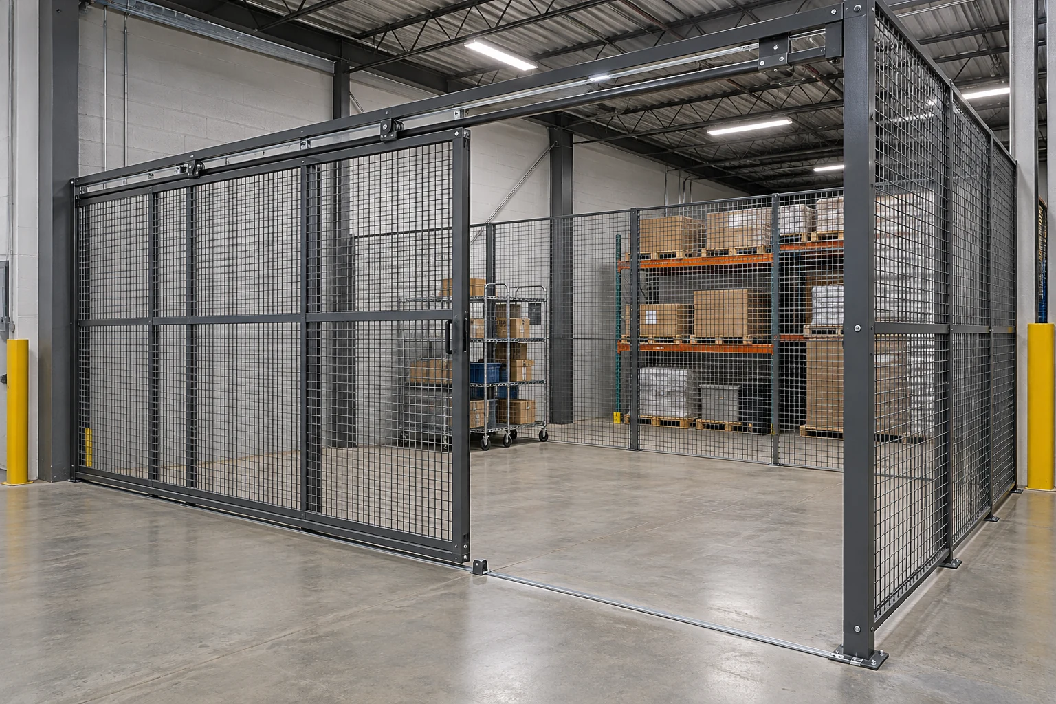 A sliding gate needs clear travel and access space.
