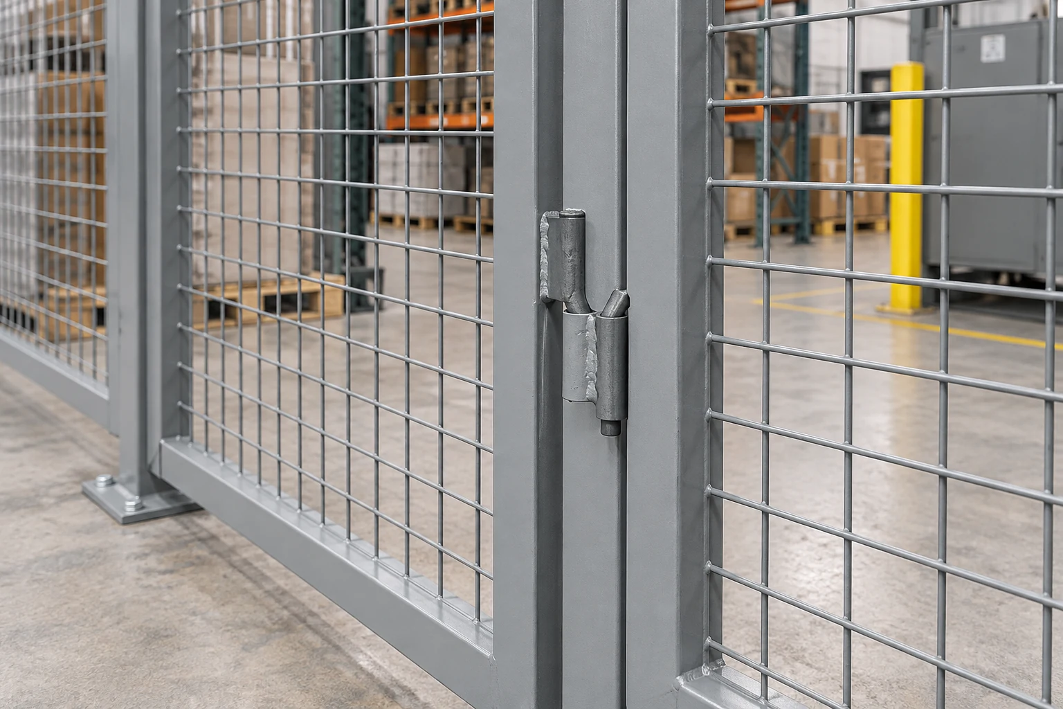 Gate alignment and hardware are part of the installation check.
